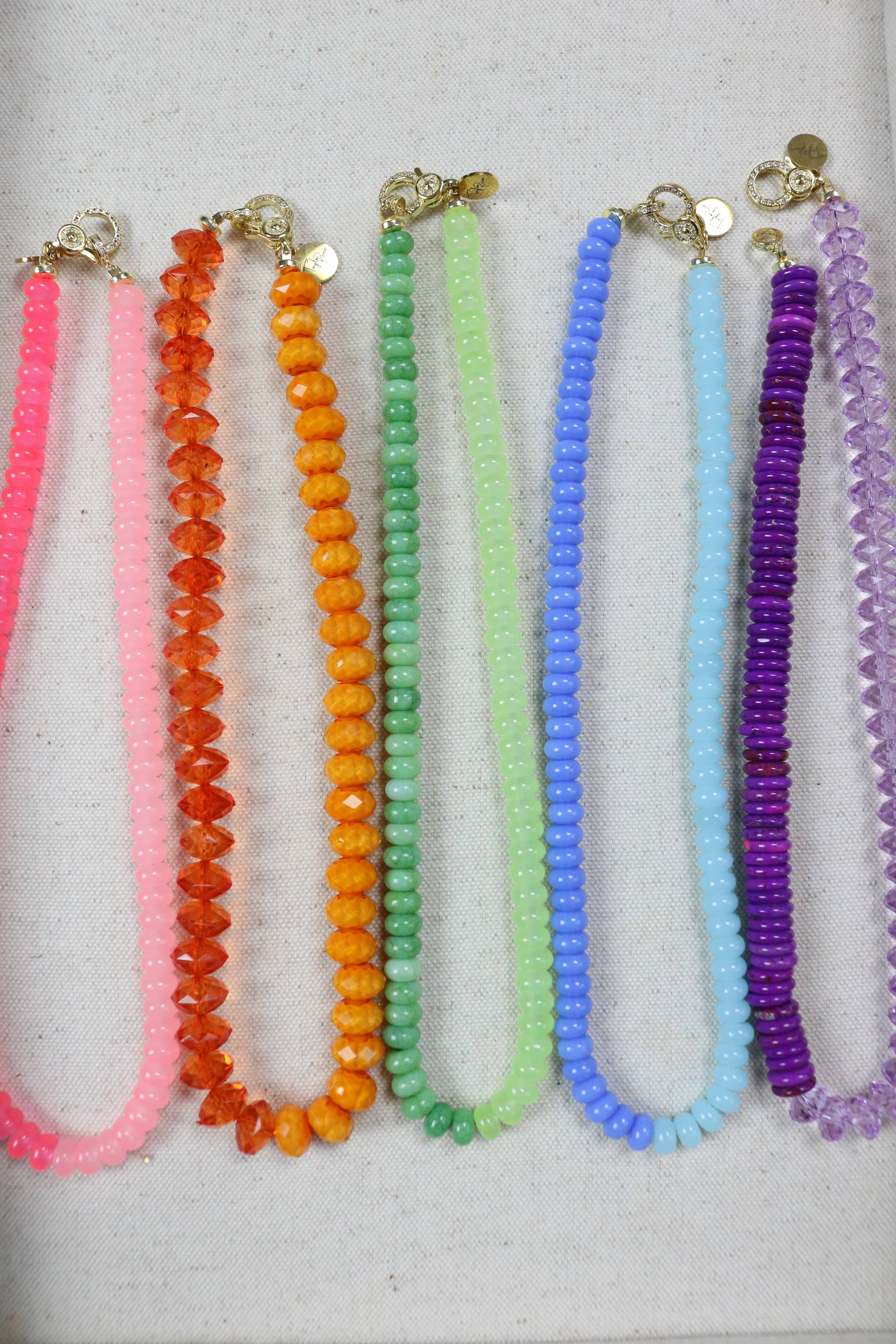 Blue Rock Candy Necklace