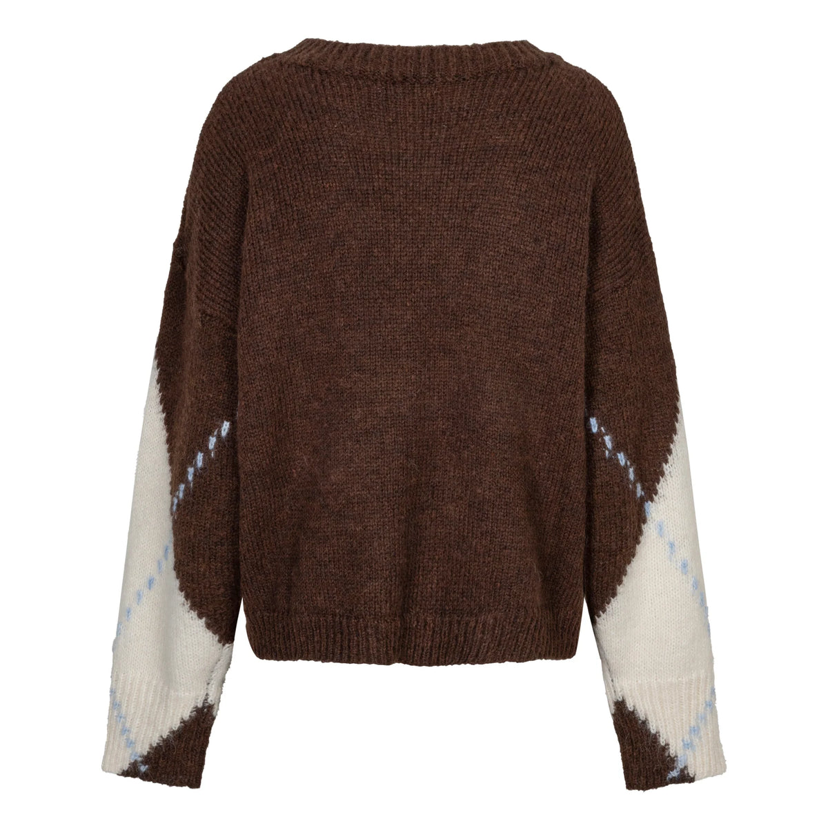 Esqualo Sweater Big Argyle in Coffee