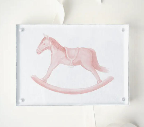 Pink Rocking Horse Acrylic