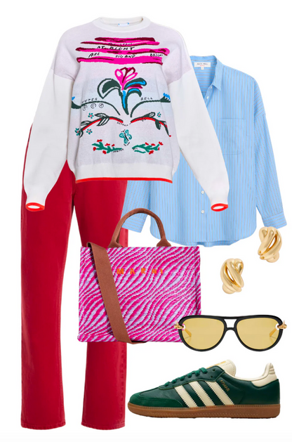 Elizabeth Sweater in Anniversary Print
