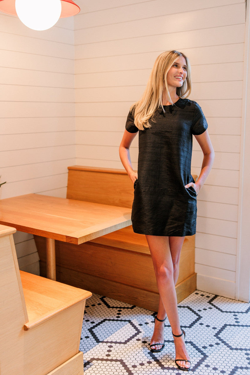 The Mini Tee Dress in Black