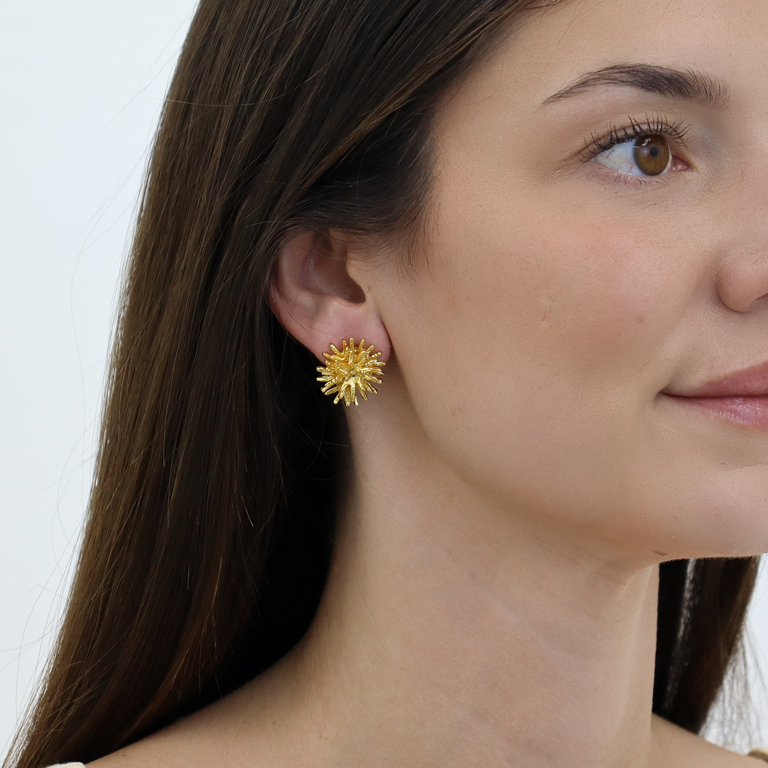 Mini Starburst Earrings - 24K Gold Plated