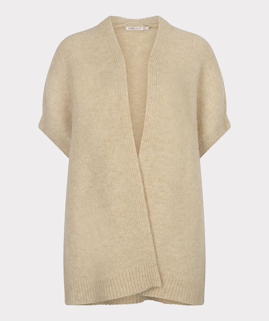 Gilet Knit in Sand Melange