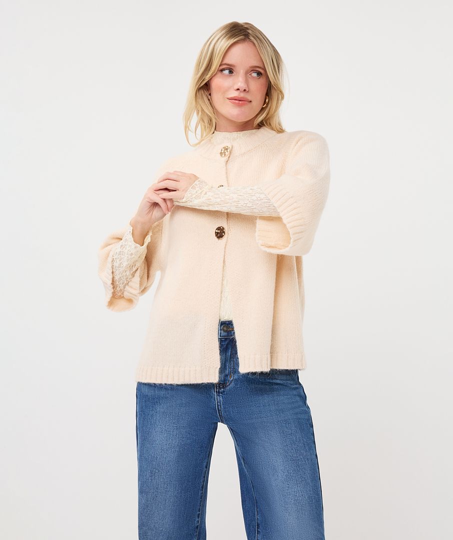 Sweater Buttons in Biscuit