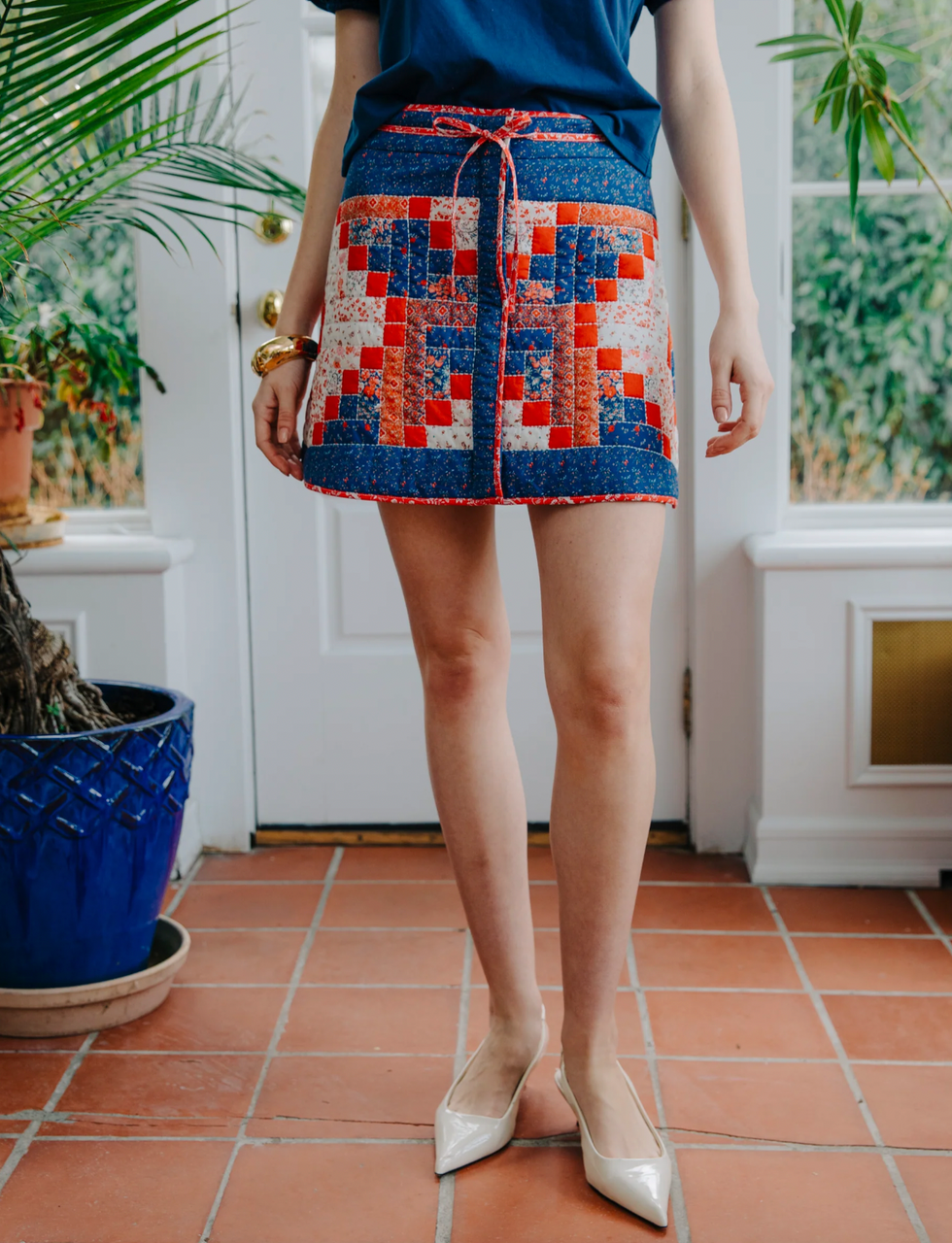 Louise Skirt in Blue Multi