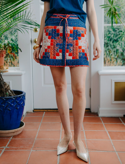 Louise Skirt in Blue Multi