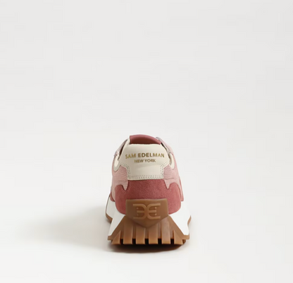 Langley Lace Up Sneaker in Blush/Multi Mesh/Suede