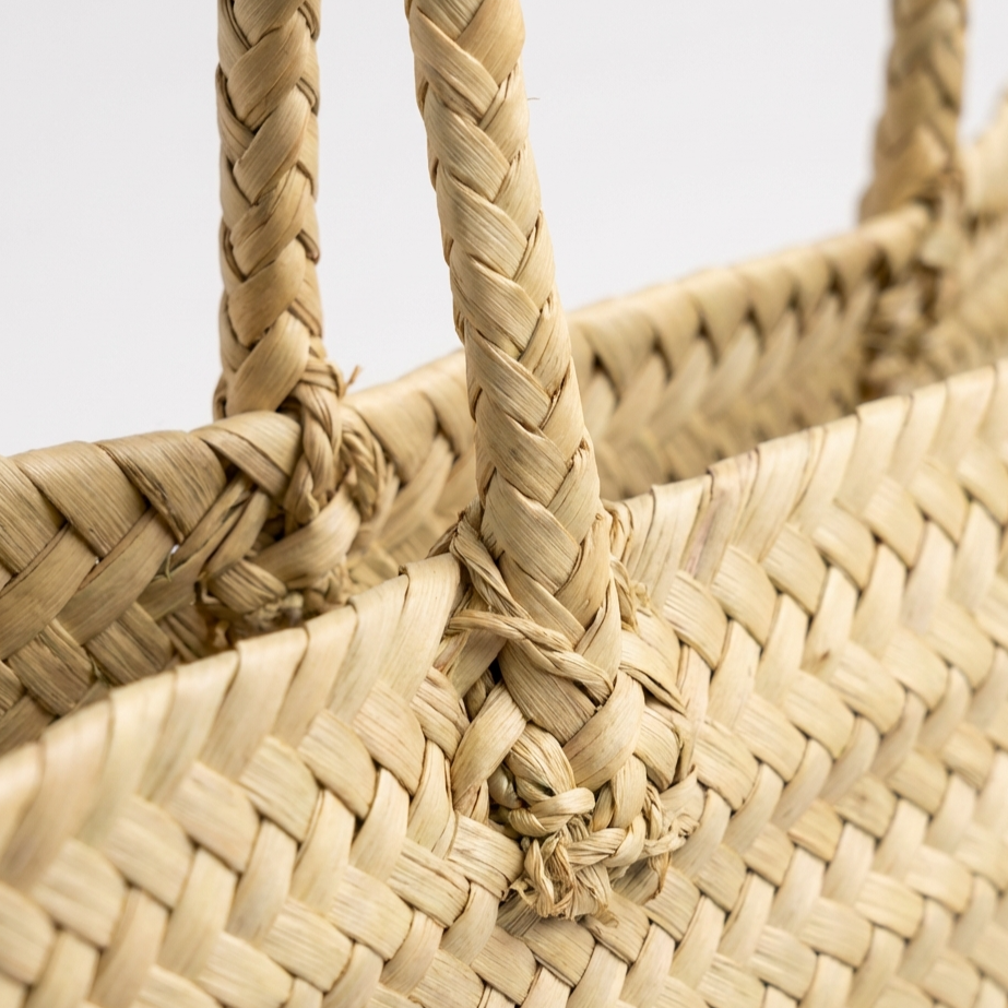 Moroccan Straw Tote with USA Flag – Beach &amp; Market Bag