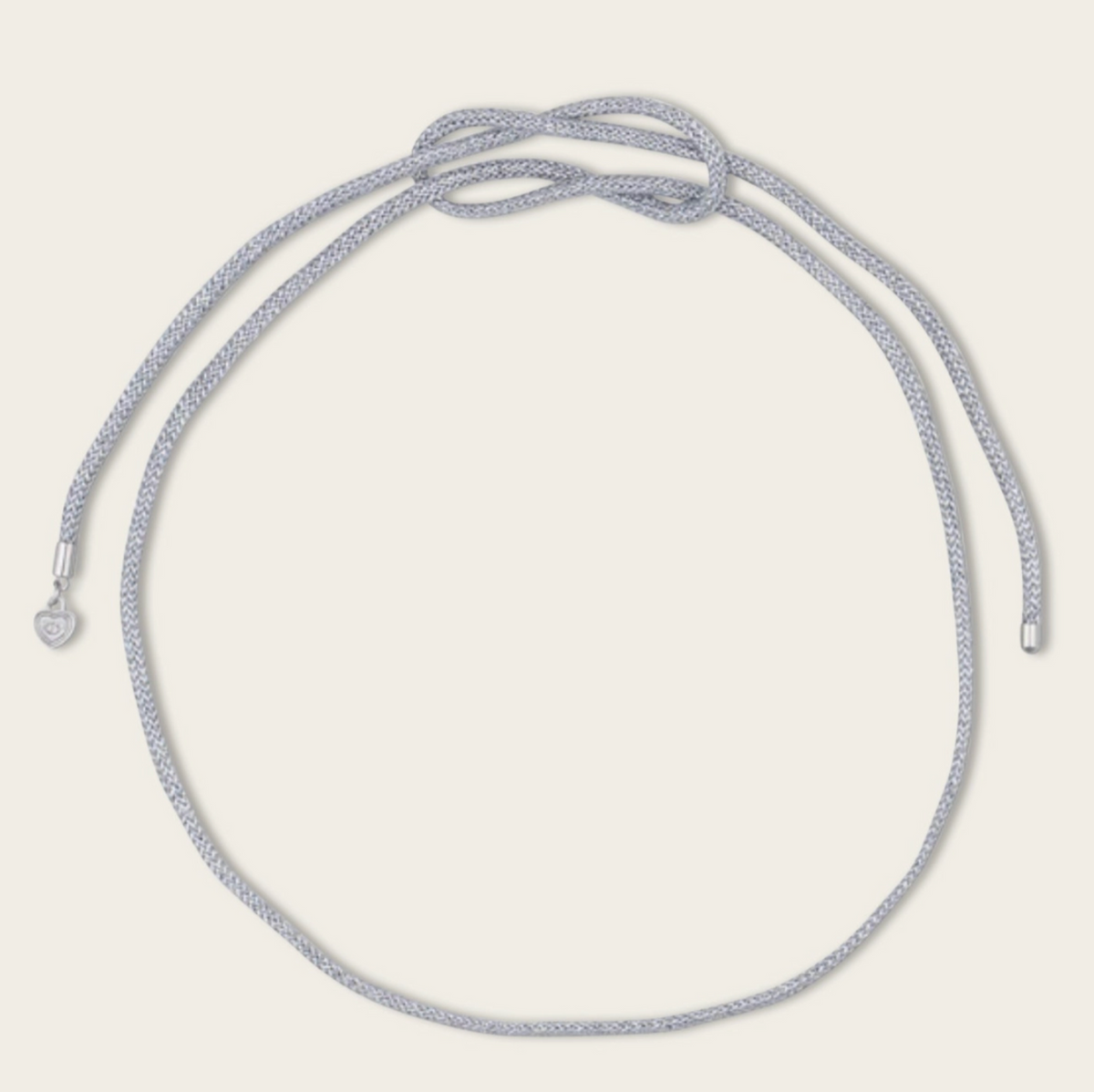 Silver Lurex Necklace Cord
