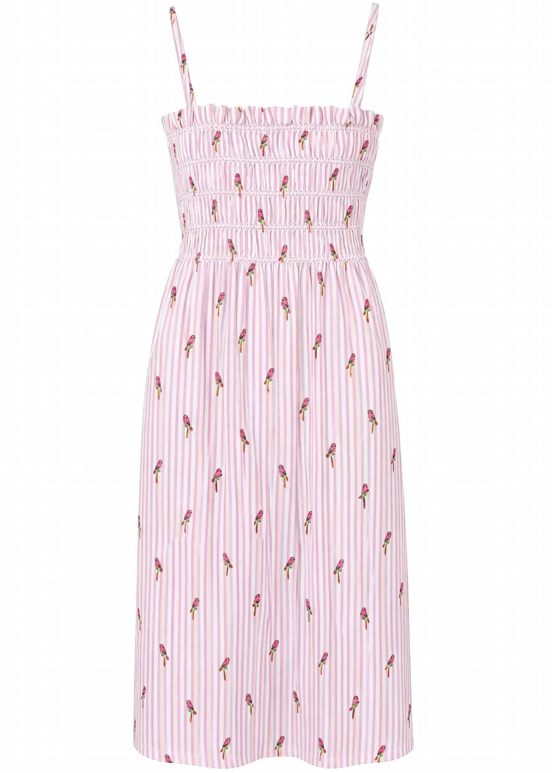 Mabel Dress in Pink Parrot