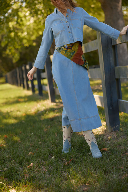 Asbury Skirt, Denim