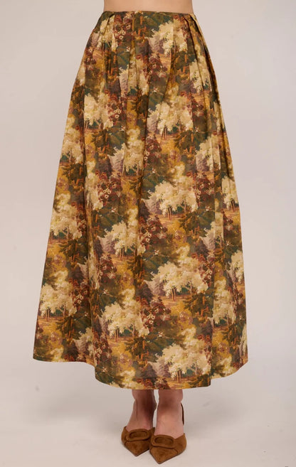Ridley Skirt in Autumn Arboretum Liberty Print