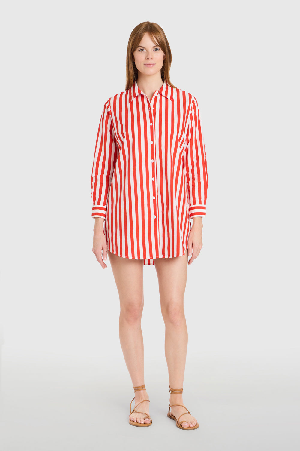 Cabana Coverup, Red Stripes