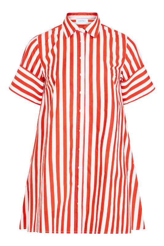 Dock Dress, Red Stripes