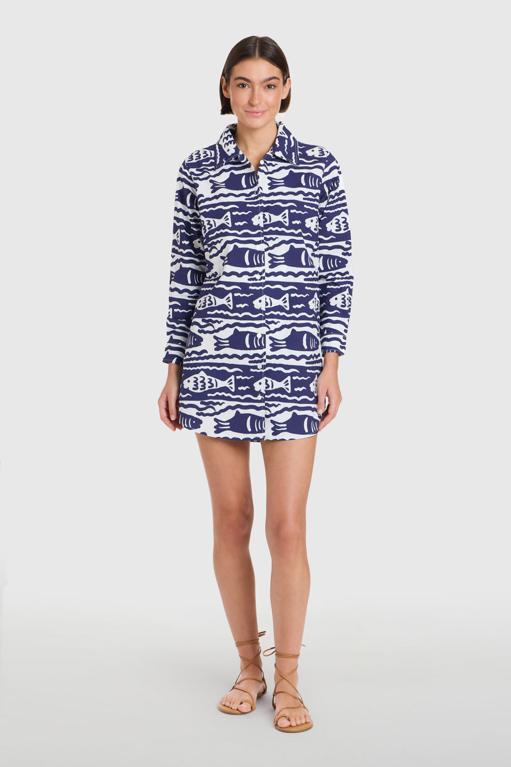 Cabana Coverup, Fish Print