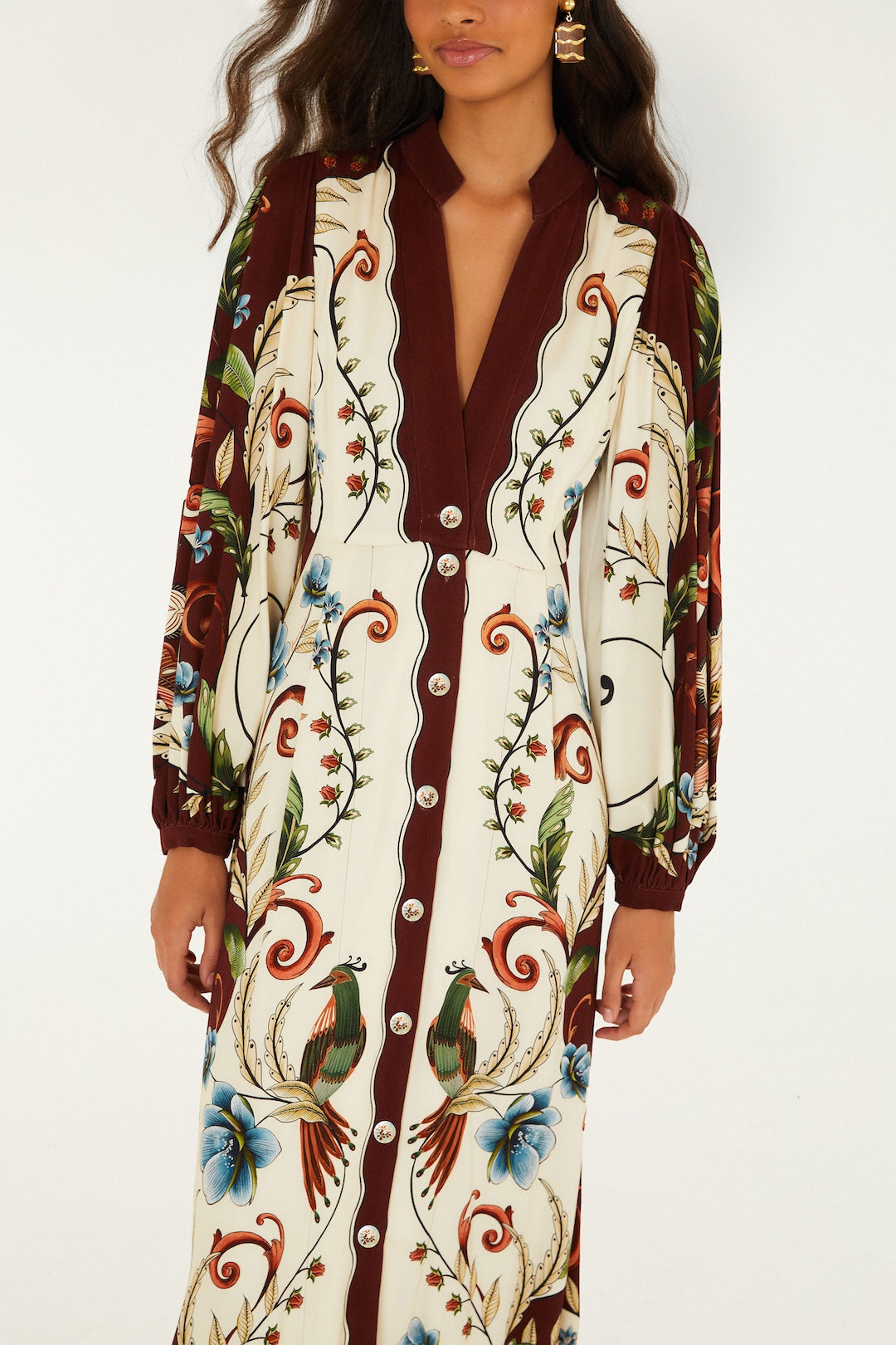 MILLENA WINTER WHITE MAXI DRESS
