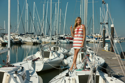 Crew Dress, Beacon Stripes
